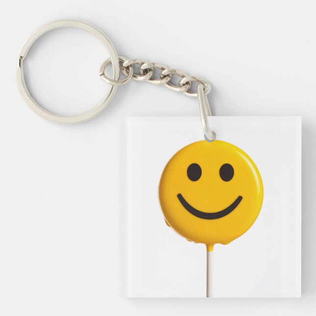Smiley-Gesicht Schlüsselanhänger (Vorderseite)
