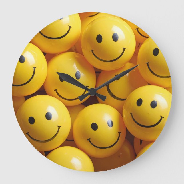smiley große wanduhr (Vorderseite)