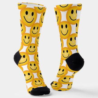 Smiley Happy Face Emoji bedruckte Geschenk Socken