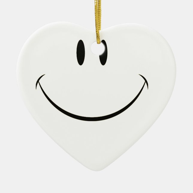 Smiley Keramik Ornament (Vorne)