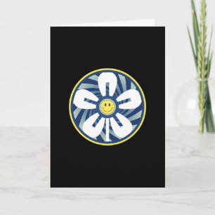Smiley Pinwheel Blume Design Karte