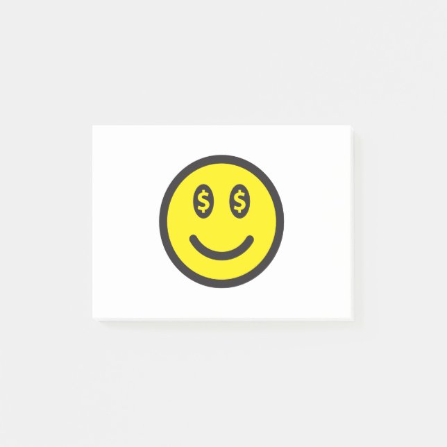 $ SMILEY POST-IT KLEBEZETTEL (Vorderseite)