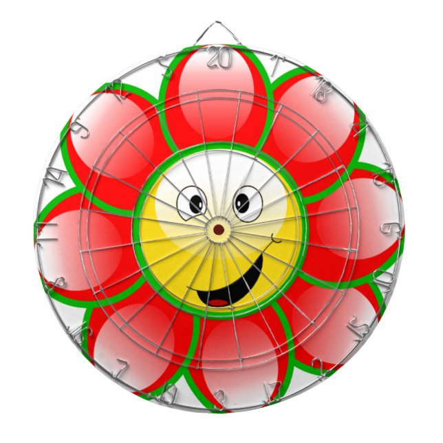 Smiley Sun Dartscheibe (vorne)