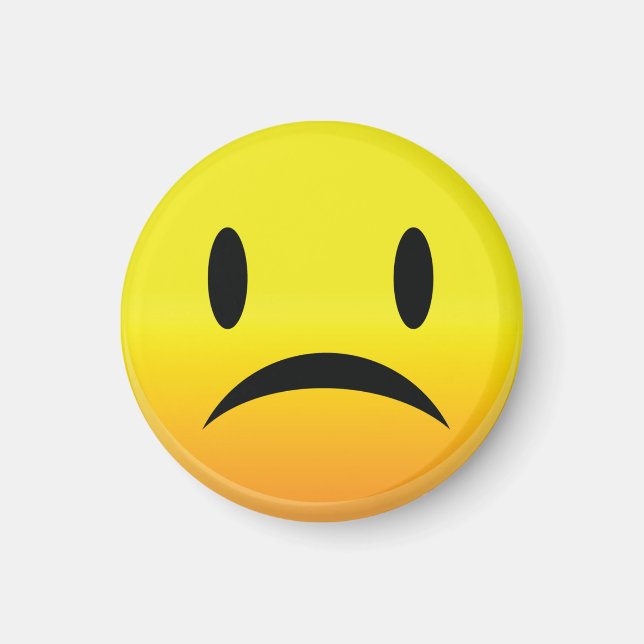 Smilie Face Sad Magnet (Vorne)