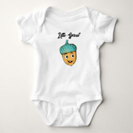 Smiling Acorn Baby Bodysuit  T-shirt Strampler