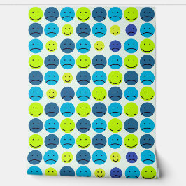 Smiling Face Geometricart  Tapete