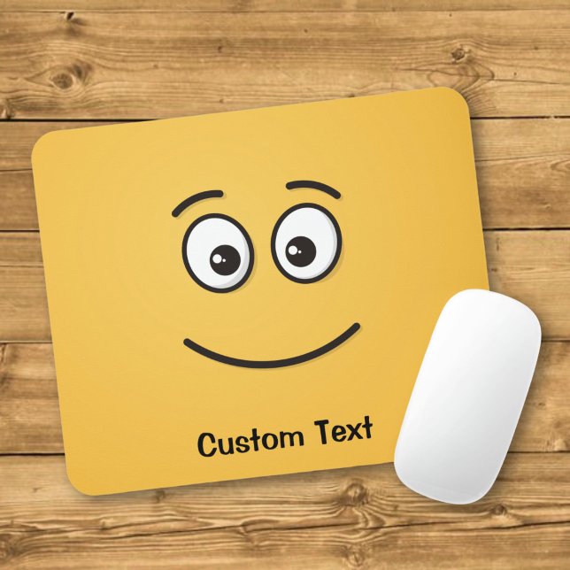 Smiling Face with Open Eyes Mouse Pad Mousepad (Von Creator hochgeladen)