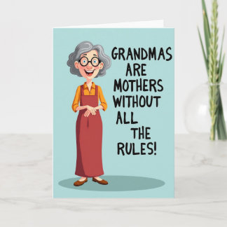 Smiling Grandma Mothers Day Card Karte