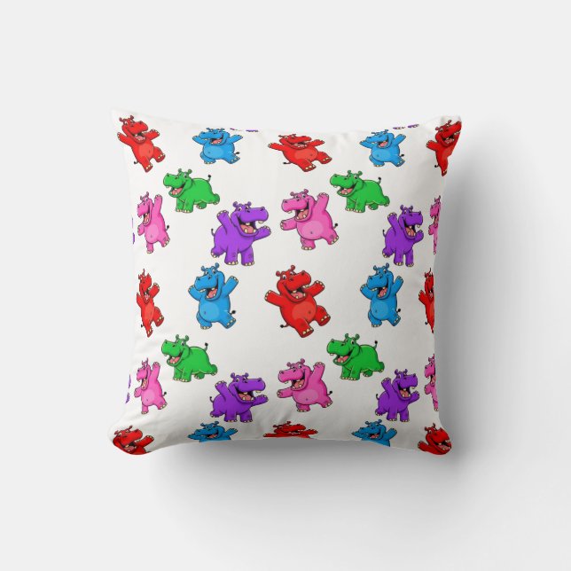 Smiling Hippo Collection Kissen (Vorderseite)