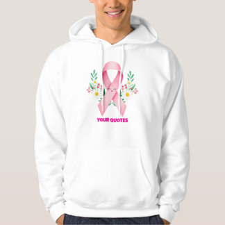 Smiling Pink Breast Cancer Awareness Ribbon Hoodie