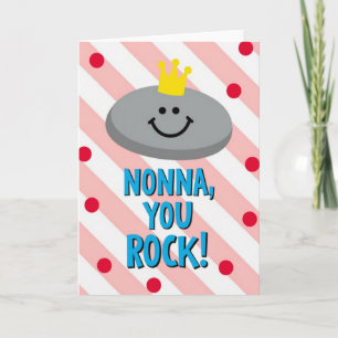 Smiling Stone Nonna Rocks Karte