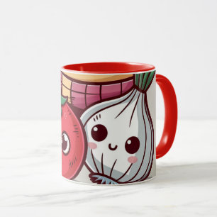 Smiling Veggies Coffee Mug Tasse