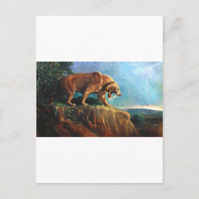 Smilodon Postkarte (Vorderseite)