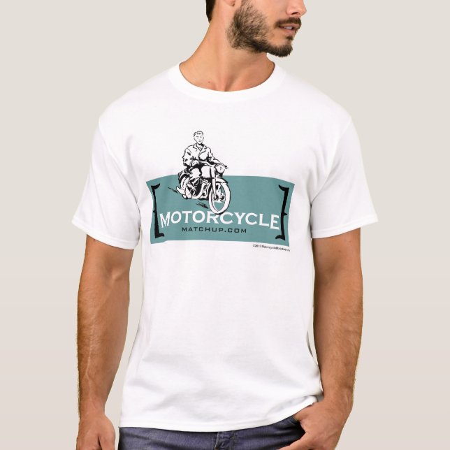 "Smirk-" Motorrad-T-Shirt T-Shirt (Vorderseite)
