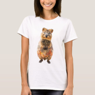 Smirking Australian Quokka Portrait Women T-Shirt