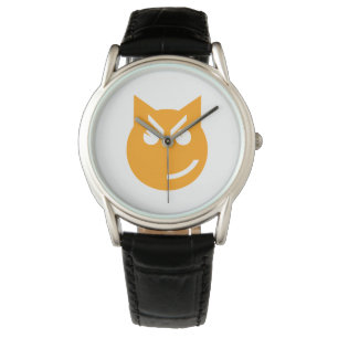 Smirking Emoji Cat Armbanduhr
