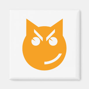 Smirking Emoji Cat Magnet