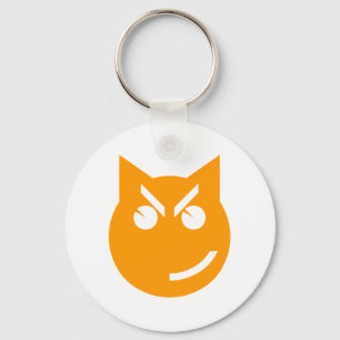 Smirking Emoji Cat Schlüsselanhänger