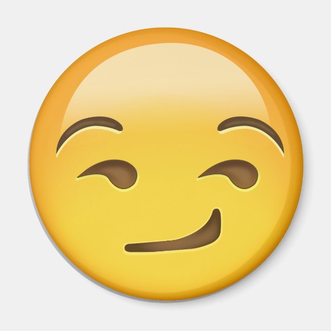 Smirking Face Emoji Magnet (Vorne)