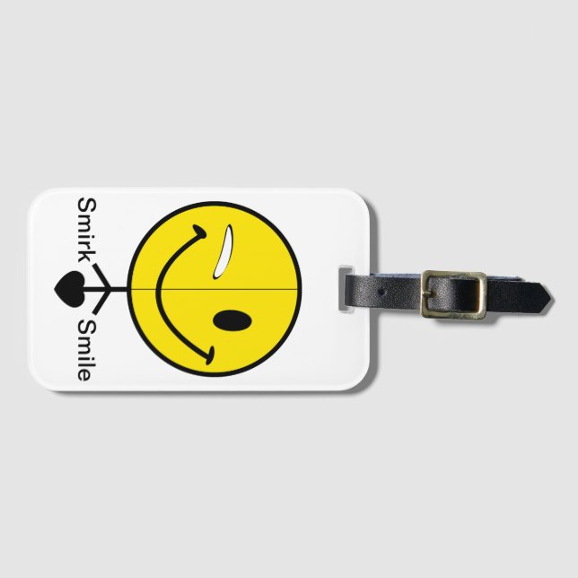 SmirkSmile Gepäckanhänger (Vorderseite (Horizontal))