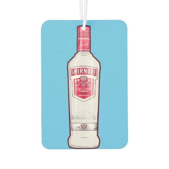 Smirnoff vodka Flaschenluftkühler Autolufterfrischer (Rückseite)