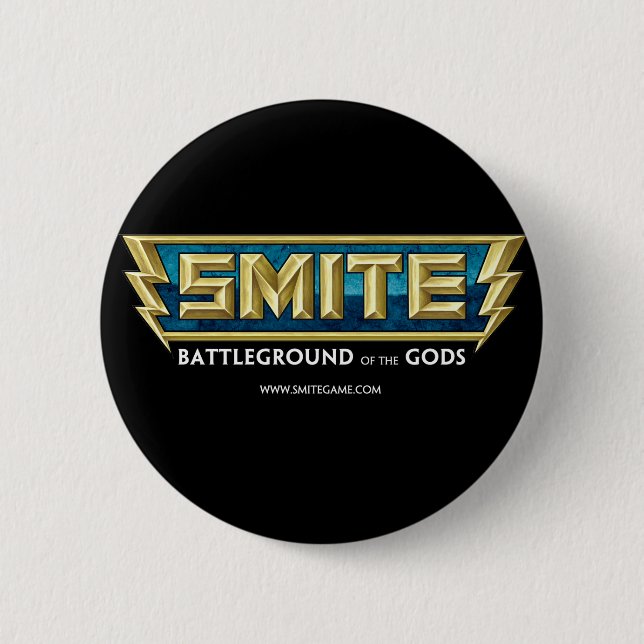 SMITE Logo-Schlachtfeld der Götter Button (Vorderseite)