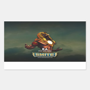 SMITE: Ra, der Sonnengott Rechteckiger Aufkleber