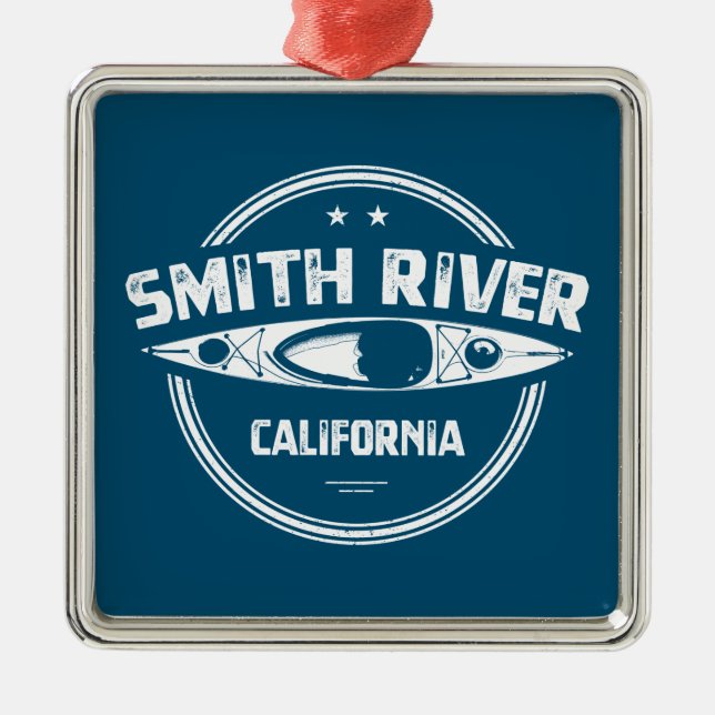 Smith California Kayaking Ornament Aus Metall (Vorne)
