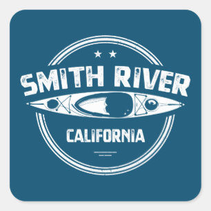 Smith California Kayaking Quadratischer Aufkleber