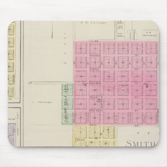 Smith Center, Gould City, Motor, Webster, Kansas Mousepad (Vorne)