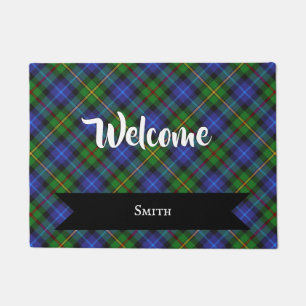 Smith Clan Scottish Tartan Kariertes Muster Fußmatte