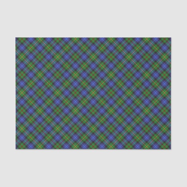 Smith Clan Tartan Kariertes Muster Seidenpapier (Vorderseite)
