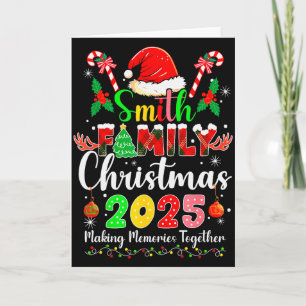 Smith Familie Weihnachten 2025 passender Santa Hut Karte