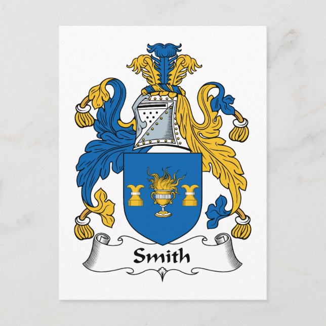 Smith Familienwappen Postkarte (Vorderseite)