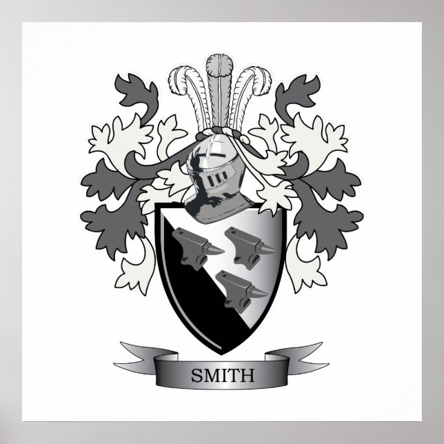 Smith-Familienwappen-Wappen Poster (Vorne)