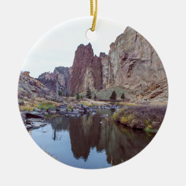 Smith-Felsen-Staats-Park-Weihnachtsverzierung Keramik Ornament (Vorne)