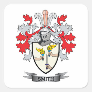 Smith-Irland-Wappen Quadratischer Aufkleber