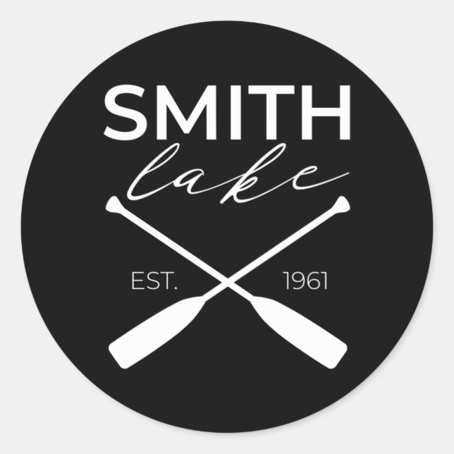 Smith Lake Alabama Runder Aufkleber (Vorderseite)