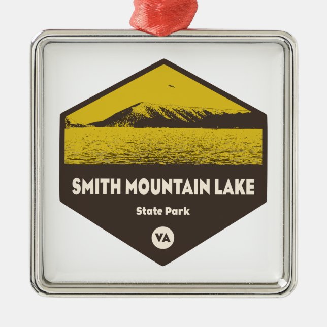 Smith Mountain Lake Staat Park, Virginia Ornament Aus Metall (Vorne)