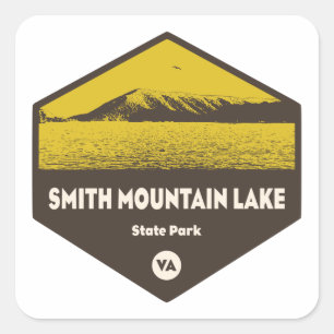 Smith Mountain Lake Staat Park, Virginia Quadratischer Aufkleber