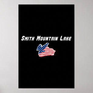 Smith Mountain Lake Virginia Patriotischer Adler Poster