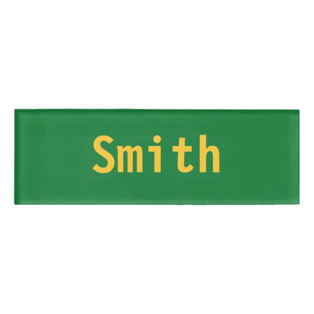 Smith Namenschild (Vorderseite)