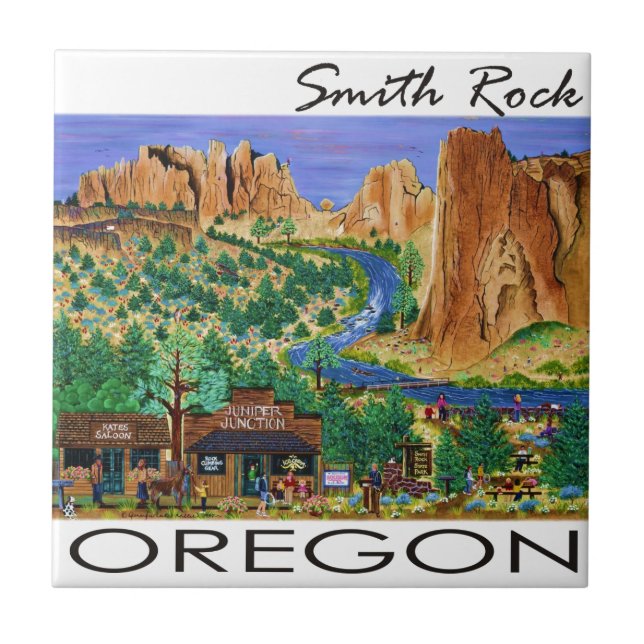 Smith Rock ~ Oregon Fliese (Vorderseite)