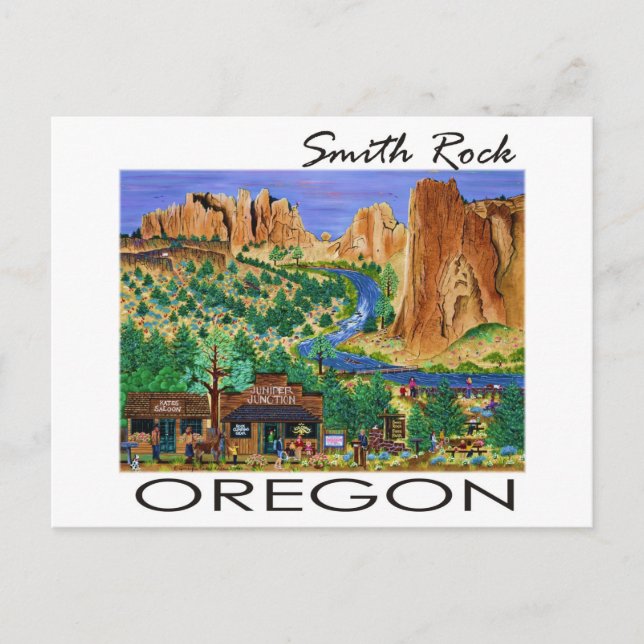 Smith Rock ~ Oregon Postkarte (Vorderseite)