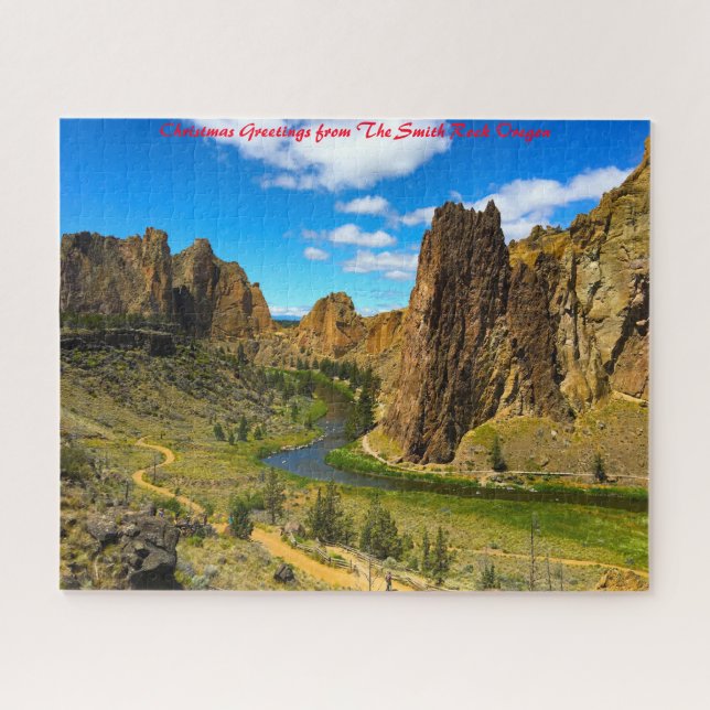 Smith Rock Oregon. Weihnachtsgrüße (Horizontal)