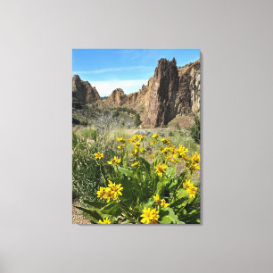 Smith Rock Staat Park im Frühjahr Leinwanddruck