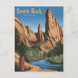 Smith Rock Staat Park Vintag Postkarte