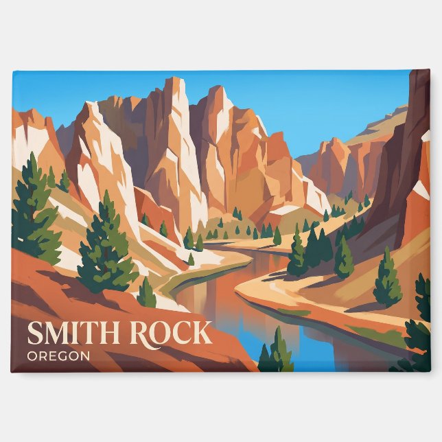 Smith Rock State Park USA Magnet (Vorderseite)