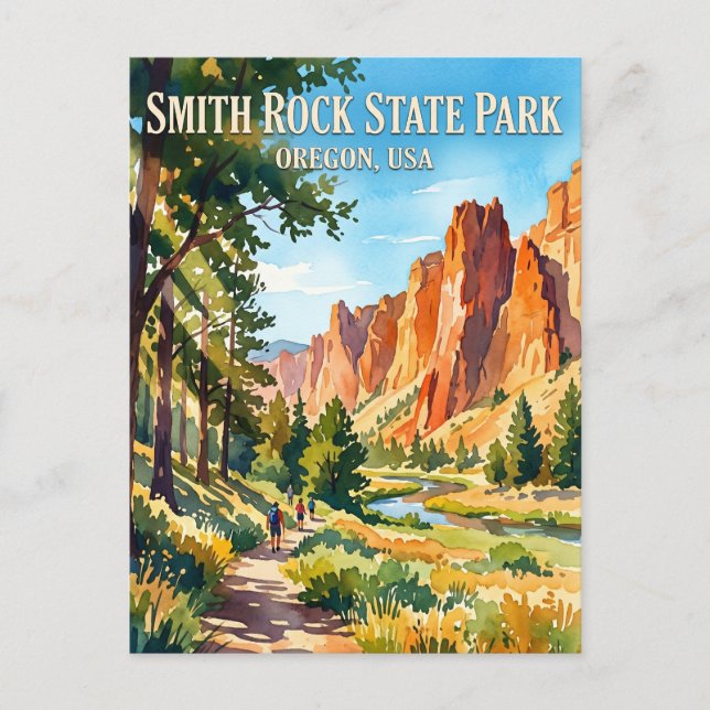 Smith Rock State Park USA Postkarte (Vorderseite)