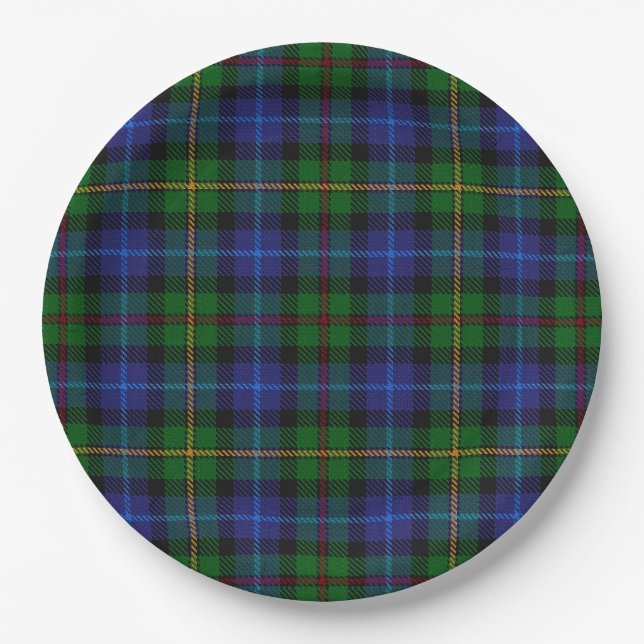 Smith Tartan Pappteller (Vorderseite)
